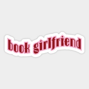 bookish pink | bookish aesthetic | book girlfriend Sticker